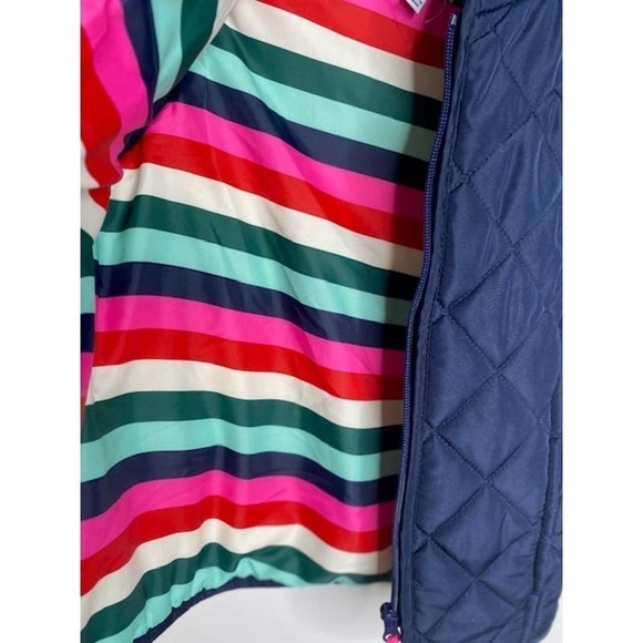 Crown & Ivey Girls Puffer Vest Navy Sz Small NWOTs - Picture 3 of 5